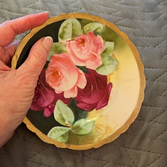 Newport Belle Other - NEWPORT BELLE hand painted vintage mid century rose China plate Germany B&B